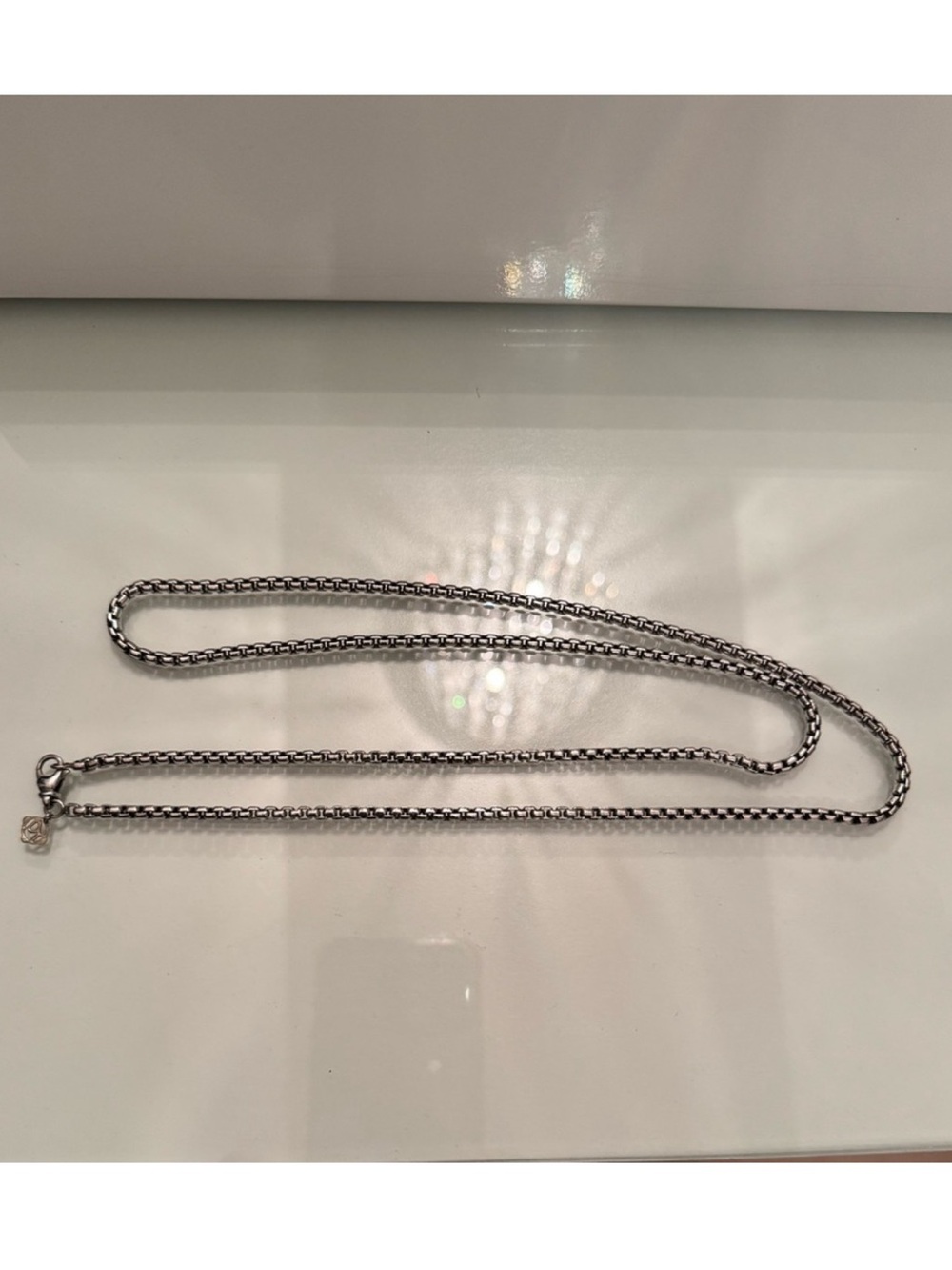 David Yurman Box Chain Necklace - Silver